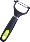 Professional Peelers for kitchen with Smooth Blades - Extra Sharp Vegetable Peelers stainless steel with Y Ergonomic Handle - Dishwasher Safe - Potato peeler hand