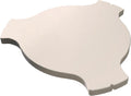 Ceramic Plate Setter for Large Big Green Egg Accessories, Heat Deflector, Ceramic Fluted Pizza Stone for Other 18" Kamado Grill(No Elevated Feet)