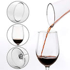 UMI UMIZILI 12 Ounce - Set of 12, Classic Durable Red/White Wine Glasses For Party