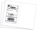 RyhamPaper Shipping Labels with Round Corner, 8.5 x 5.5 Inches Half Sheet Self Adhesive Shipping Address Labels for Laser and Inkjet Printer, 200 Labels