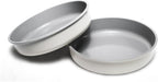 9.5 Inch Round Cake Pan Set of 2,Cast Aluminum Bakeware Ceramic Nonstick Oven and Dishwasher Safe(Beige)