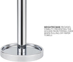 Ivilon Countertop Paper Towel Holder - Steady and Easy Tear - Fits All Paper Towel Rolls - Chrome