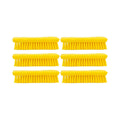 SPARTA 42024EC04 Comfort Grip Plastic Scrub Brush, Hand Brush For Cleaning, 8 Inches, Yellow, (Pack of 6)