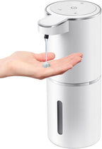 Automatic Liquid Soap Dispenser,4-Level Adjustable, Wall Mount,USB Rechargeable,12.8oz/ 380ml,Touchless Hand & Dish Soap Dispenser for Bathroom, Kitchen,Hotel, Restaurant