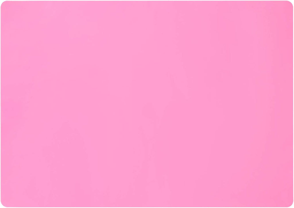 Gartful Extra Large Silicone Mats for Countertop, 28" by 20" Multipurpose Mat, Counter Table Protector, Desk Saver Pad, Placemat Nonstick Nonskid Heat-Resistant Pad, Pink