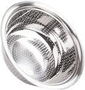 Hemoton Stainless Steel Rice Washing Bowl Kitchen Strainer Colander Bowl Fruit Vegetable Washing Basket for Rice Food Pasta Colander Drain Basket (Silver)