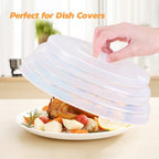 Silicone Bowl Covers - Microwave Splatter Cover & Dish Covers for Oven Cooking