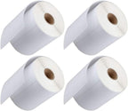 FungLam 4 Rolls 4x6 Direct Thermal Shipping Labels, 250 Labels Per Roll, 1" Core, Perforated, White Mailing Postage Shipping Label Compatible with Zebra 2844 ZP-450 ZP-500 ZP-505