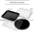 Café Couture Oven with 14 essential cooking modes, including Air Fry, CrispFinish, Bake, Broil, Roast, Toast, Pizza, WiFi & Smart Connected, Voice Control, Countertop Small Appliances, Matte White