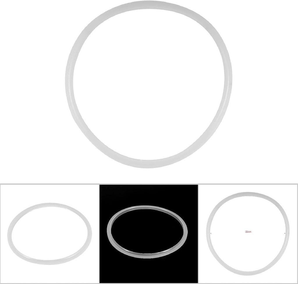 Pressure Cooker Sealing, 22/24/26/32cm Dia Clear Silicone Gasket Sealing Cookware Accessories Replacement High Temperature for Household Restaurant(Diameter 24CM)