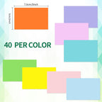 STARLIBOO Colored Labels Stickers, 3 x 2 Inch Rectangular Moving Labels for Boxes, 8 Colors Large Moving Stickers- 320 Pack