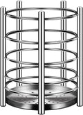 Utensil Holder, Stainless Steel Utensil Drying Rack, Dish Drainer for Kitchen Counter, Cutlery Flatware Holder Forks, Knives, Spoons, Chopsticks Organizer