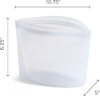 Stasher Premium Silicone Reusable Food Storage Bowl, Red, Microwave, Sous Vide, Dishwasher, Oven and Freezer Safe, BPA Free, Leak-free, Eco-friendly, 6-Cup Bowl