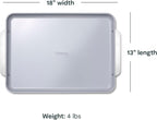 Caraway Non-Stick Ceramic Baking Sheet - Naturally Slick Ceramic Coating - Non-Toxic, PTFE & PFOA Free - Perfect for Baking, Roasting, and More - Large (18" x 13") - Black