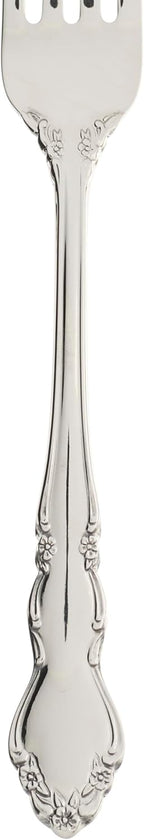 Oneida Silverware Set For 8, Dover 45-Piece Fine Flatware Set with Serving Utensils, Service For 8, 18/10 Stainless Steel, Ornate Pattern, Dishwasher Safe, Knives Spoons & Forks Set (Silver 45 Pieces)