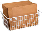 slideep Farmhouse Freezer Baskets Organizer Storage Bins Large Organizer Baskets for Storage, Office, Bathroom, Pantry Organization Storage Bins Rack with Handles 6 Pack