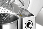 KWS M-B5 Commercial 575W Stand Mixer, 5 Quarts Silver Heavy-Duty for Restaurant/Bakery/Tea Shop/Coffee Shop