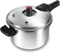 Barton 7.4Qt Pressure Canner w/Release Valve Stainless Steel Canning Cooker Pot Stove Top Instant Fast Cooking
