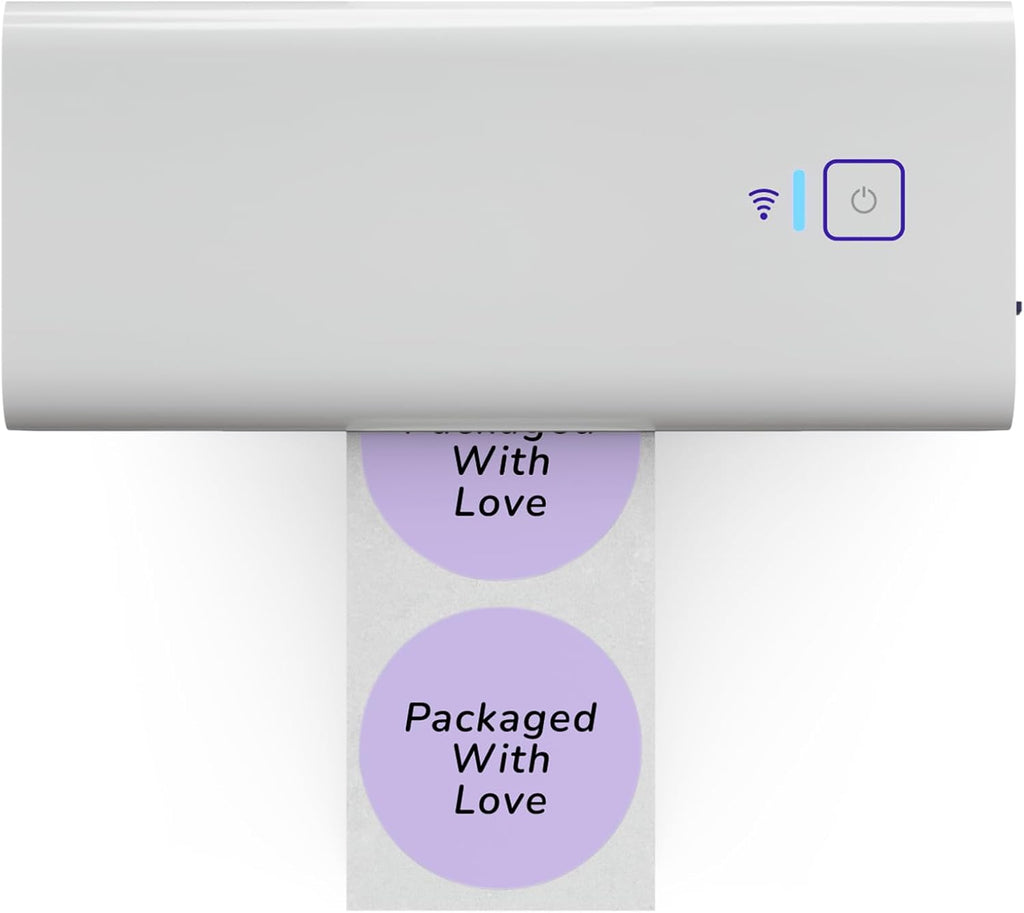 Rollo Circle Thermal Labels 2 Inch - Roll of 1,000 Round Sticker Labels - Multi-Purpose Direct Thermal Printer Stickers 2x2 (Purple)