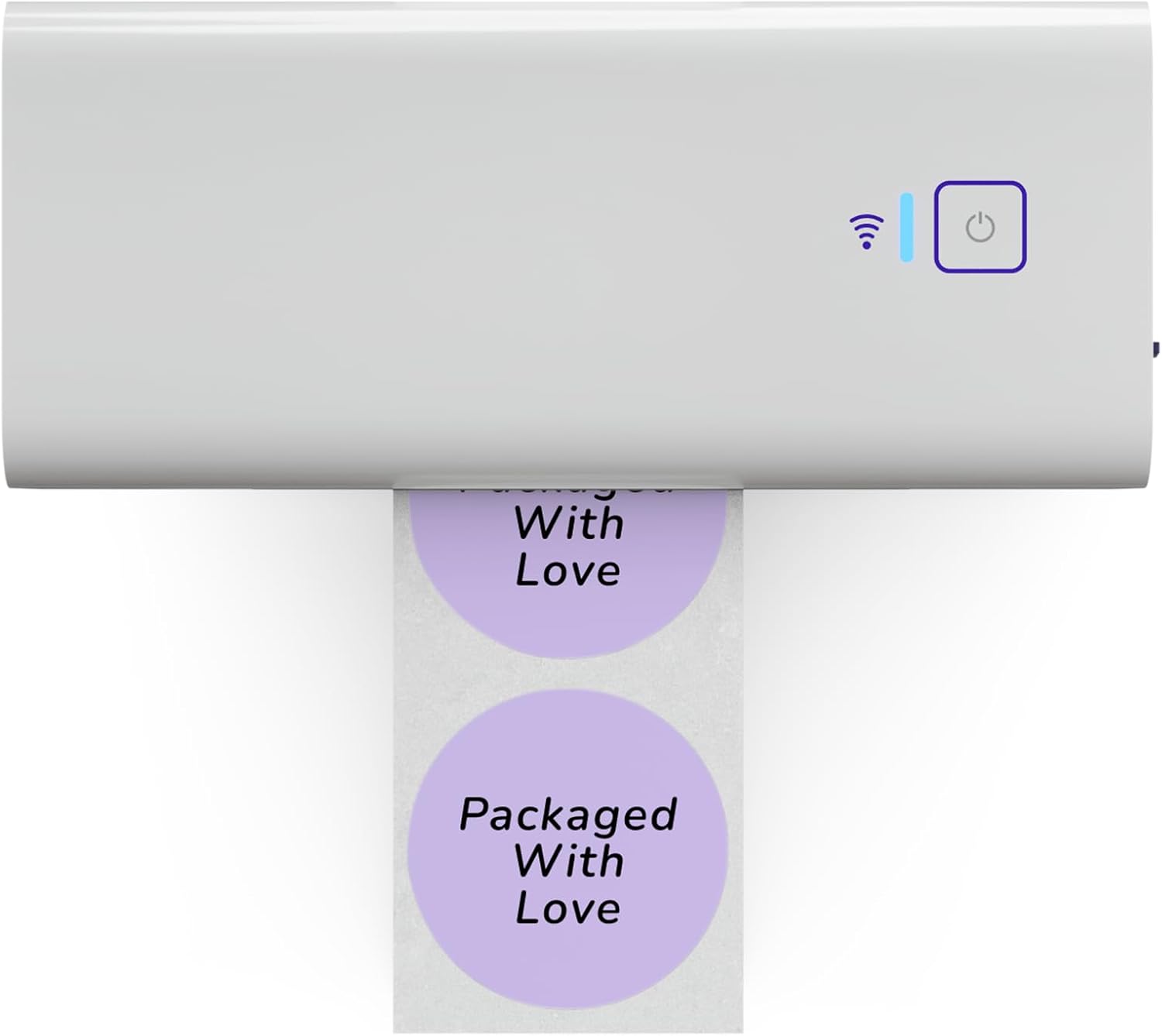 Rollo Circle Thermal Labels 2 Inch - Roll of 1,000 Round Sticker Labels - Multi-Purpose Direct Thermal Printer Stickers 2x2 (Purple)