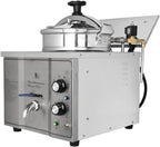 16L Electric Pressure Fryer,110V High-Pressure Chicken Fryer with Safety Features,Stainless Steel Healthy Countertop Deep Fryer for Crispy Fried Delicacies, Commercial-Grade Food Oven