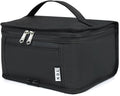 NOL Natural Organic Lifestyle Small Lunch Bag Mini Lunch Box Insulated Lunch Bag for Men/Women Leakproof Cooler Tote Bag Lightweight Nylon Waterproof Lunch Box For Work, Black