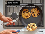 Misen Nonstick Frying Pan - Premium Skillet with PFOA-Free Coating - Ideal for Omelettes, Eggs, and Induction Cooking - Durable Aluminum Core, Warp-Resistant Design, and Oven-Safe to 450°F - 10"