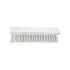 SPARTA Comfort Grip Scrub Brush Hand Brush for Bathroom, Kitchens, Countertop, Plastic, 8 Inches, White