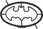 Whiskware Justice League Silicone Pancake Mold and Shaper, Breakfast Art Dishwasher Safe, BPA and Phthalate Free Plastic, Batman