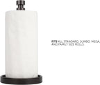 Ivilon Paper Towel Roll Stand - Steady and Easy Tear - Fits All Paper Towel Rolls - Oil Rubbed Bronze