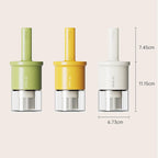 Glass Oil Dispenser with Heat Resistant Brush,Oil Dispenser Bottle with Silicone Pastry Brush for Kitchen,Cooking Vinegar and Sauce BBQ Grill Frying (Oil Dispenser-Yellow)