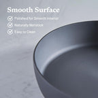 Flambo 12 Inch Cast Iron Skillet - Naturally Non-Stick, Pre-Seasoned Frying Pan, Smooth Nonstick Finish for Grilling, Frying, Sauteing, Searing, Baking - Use on Oven, Stove, Grill, or Campfire