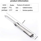 Aniso Kitchen vegetable peeler Stainless steel rotary peeler for vegetable and carrot fruit，with ergonomic safety and control handle-Dishwasher Safety