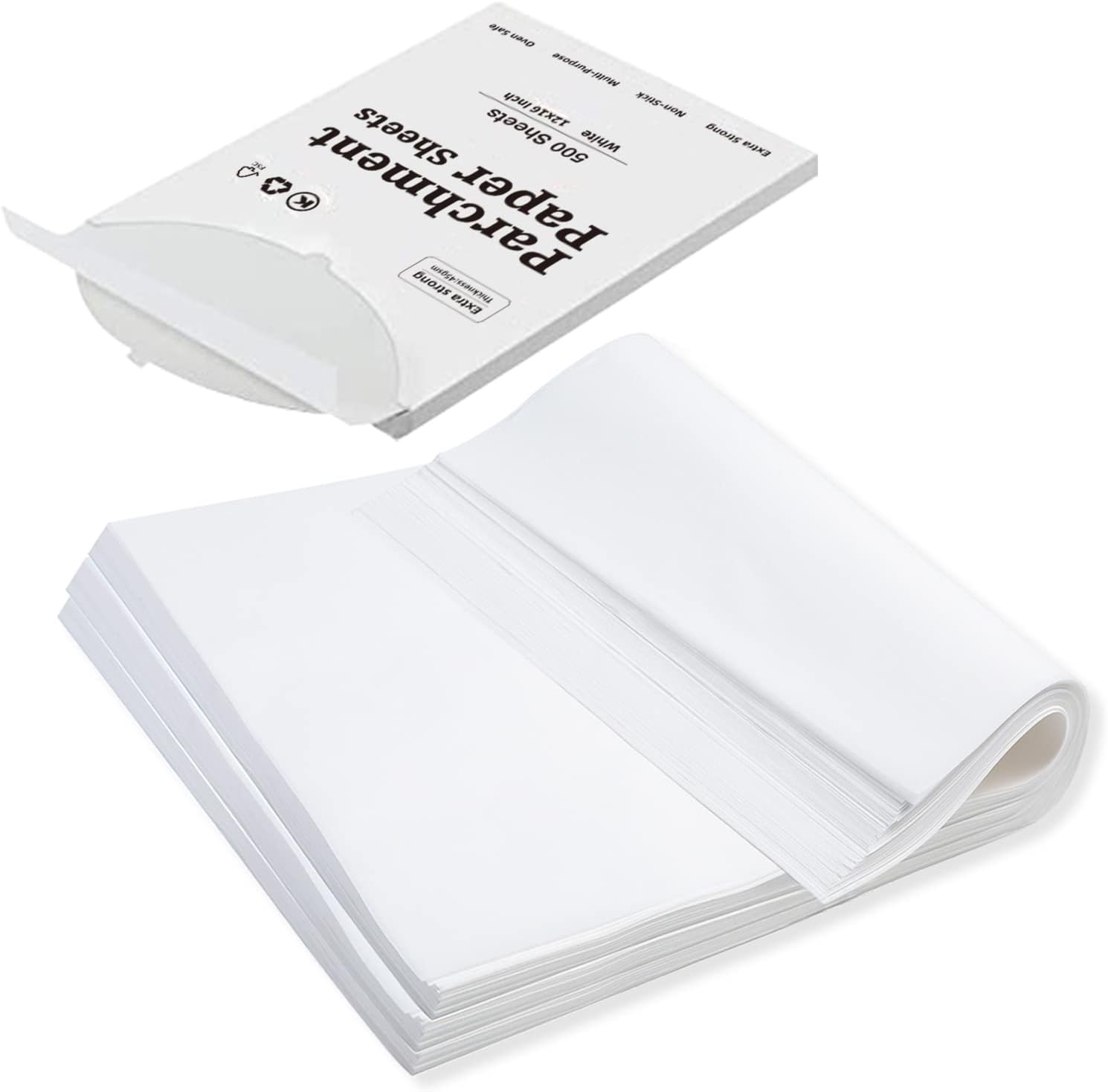 Cuffie in-Ea katbite in-Ear Earbuds Pack of 500 Parchment Paper, 40.6 x 61 cm Baking Paper, Durable and Non-Stick Parchment Paper, Pre-Cut Parchment Paper
