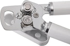 KitchenAid Classic Multifunction Can Opener and Bottle Opener Easy to Use, Razor Sharp Stainless Steel Cutting Wheel, Soft Ergonomic Handles, White