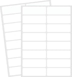 Blank Removable Labels, 1x3 Inch White Freezer Labels for Food Containers, Freezer Label to Write on/Waterproof/Easy Peel Off (240Pcs)