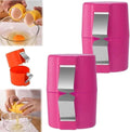 Egg Topper Cutter Tool Egg Cracker Tool Egg Shell Opener Hard Boiled Egg Peeler Egg Shell Opener for Hard Boiled Eggs Egg Cracker Tool For Eggs Kitchen Gadgets (2, Pink)