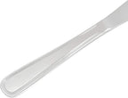 Amazon Basics Silverware Set, Stainless Steel Flatware, Dishwasher Safe, Service for 4, 20-Piece Forks and Spoons, Crown Edge