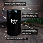 Herb Guard - 2 Oz Airtight Ultraviolet Jar (1 Liter), Humidity Pack Keeps Herbs Fresh for Months [5 Pack]