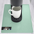 GORILLA GRIP Silicone Coffee Mat, Espresso Drink Bar Station Accessories, Waterproof Heat-Resistant Dish Drying Mats, Stay in Place on Kitchen Counter, Home Kitchen Decor Essentials, 10x14, Mint