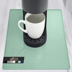 GORILLA GRIP Silicone Coffee Mat, Espresso Drink Bar Station Accessories, Waterproof Heat-Resistant Dish Drying Mats, Stay in Place on Kitchen Counter, Home Kitchen Decor Essentials, 10x14, Mint