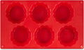 AME D'ESSENCE Brioche Shaped Silicone Baking Mold - Non-Stick, Flexible, 6-Cup Capacity (3.7 oz), Reusable and Food-Grade - Perfect for Brioche, Bread, and More!