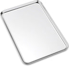 Large Set Baking Sheet and Cooling Rack Set, Bastwe 24L x 16W x 1H inch Professional Bakeware, Healthy & Nontoxic & Rustproof & Easy Clean