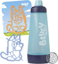 Whiskware Bluey Pancake Art Kit, 1 Batter Bottle, 2 Silicone Bluey and Bingo Pancake Molds, and 1 BlenderBall Wire Whisk, Durable, No-Mess Breakfast, BPA Free, Dishwasher Safe