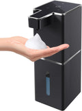 Automatic Foaming Soap Dispenser Touchless 380ml/12.8oz Rechargeable Hand Soap Dispenser Wall Mounted 4 Levels Adjustable Foam Soap Pump for Bathroom Kitchen Dish Soap