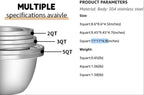 304 Stainless Steel Rice Strainer - Microporous ColanderBeans Washer Strainers And Colanders - Washing Bowl for Fruit Washing Bowl With Strainer (2QT)