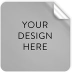 100 Custom Vinyl Stickers - Upload Your own Image, Text, Design, Logo - Personalized Logo Labels for Handmade, Packaging, Bottle, Jars, Candle, Brand Stickers (Gray, 2x2 Square)