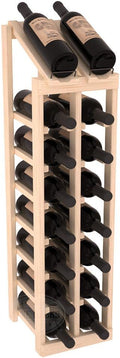 Wine Racks America InstaCellar Display Top Wine Rack Kit - Durable and Expandable Wine Storage System, Pine Unstained - Holds 16 Bottles