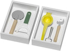 Bamboo Drawer Organizer, Cutlery Silverware Organizer for Kitchen Drawer, Stackable Utensil Organizer, 2 Pcs Flatware Organizer, Wooden Storage Box Tray (White, 9 X 6 X 2 Inch)