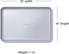 Caraway Non-Stick Ceramic Medium Baking Sheet - Naturally Slick Ceramic Coating - Non-Toxic, PTFE & PFOA Free - Perfect for Baking, Roasting, and More - Medium (15" x 10") - Black